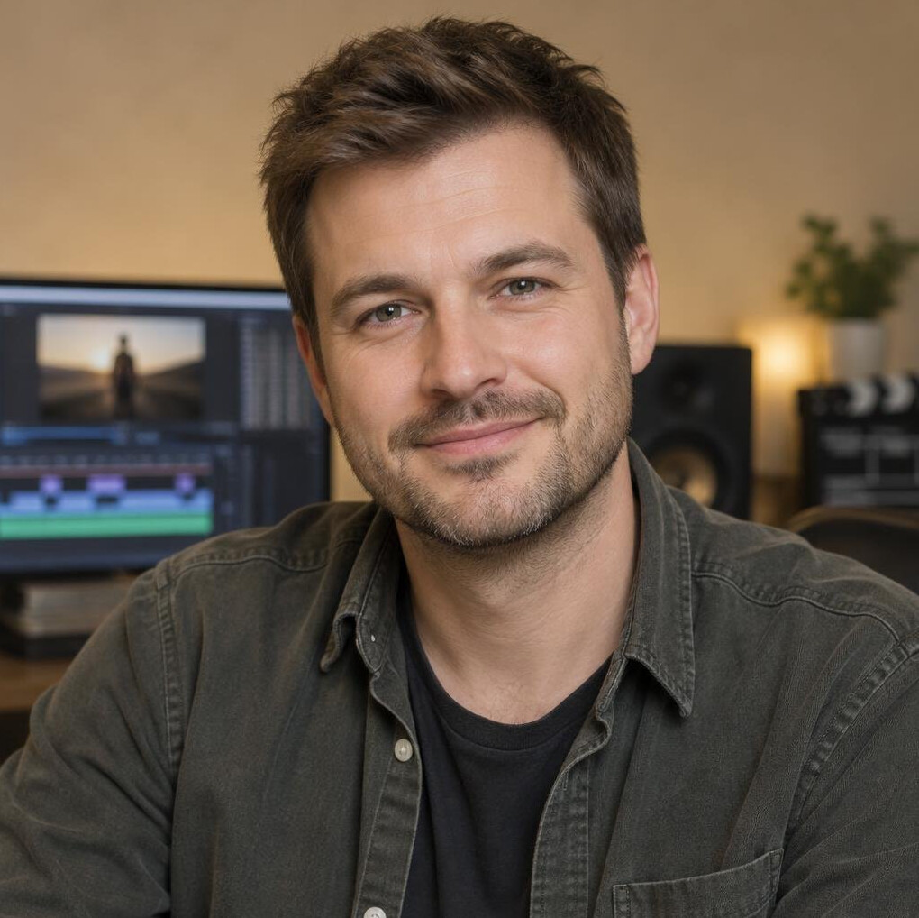 Portrait of a man music and film editor